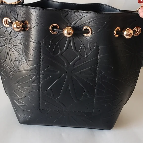 Sophia Webster Black Butterfly Leather Handbag - Picture 6 of 10